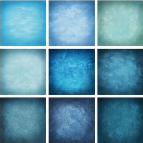 Blue Solid Color Baby Portrait Backdrop Abstract Texture Newborn Birthday Wedding Photography Background Photo Studio Photozone