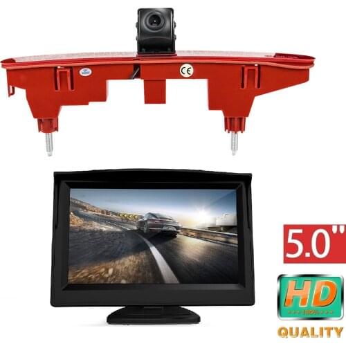 Misayaee HD 720P Brake Light backup Camera (E9) for Peugeot Partner Citroen Berlingo Partner II 5'' Monitor rear view camera