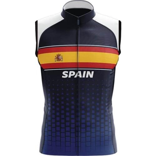 LairschDan 2021 new spain cycling sleeveless jersey pro team bike cycling clothing vest men summer breathable cycling vest blue