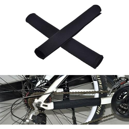 HOT!2Pcs Durable Cycling Chain Stay Chainstay Bike Bicycle Guard Cover Frame Black Protector