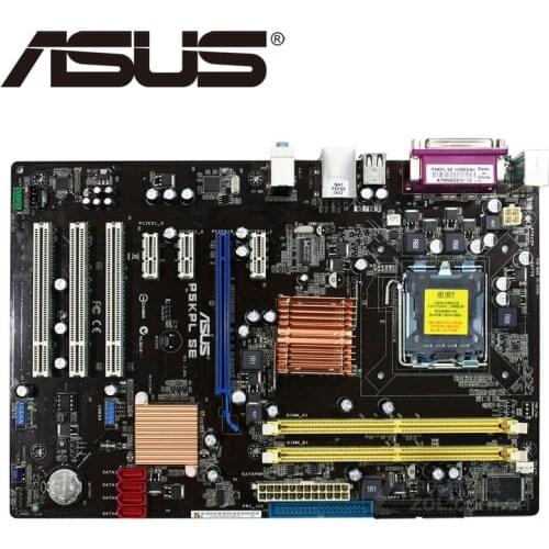 Asus P5KPL SE Desktop Motherboard P31 Socket LGA For 775 Core Pentium Celeron DDR2 4G ATX UEFI BIOS Original Used Mainboard G31