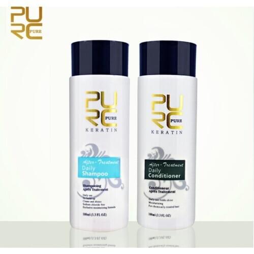 PURC 100ml hair care sets shampoo and conditioner professional use for keraetin hair treatment make hair smoothing and shine