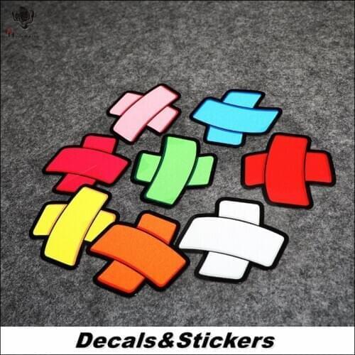 NO.L127 Colorful Funny Cute Band-Aid Cartoon 3M Reflective Modified Stickers Car Glass Waterproof MOTO GP Decals Racing Motorcyc