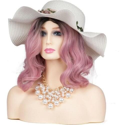 New 1PC High-end luxury Female Realistic Mannequin Head PVC Jewelry And Hat Display Glasses Mold Stand Wig Manikin Head
