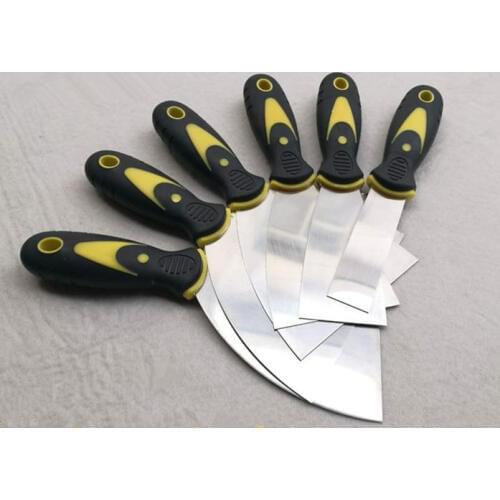 1-6" Drywall Putty Knife Construction Tools Stainless Steel Mirror Polish Blade Putty Knife Paint Scraper Practical Gadget