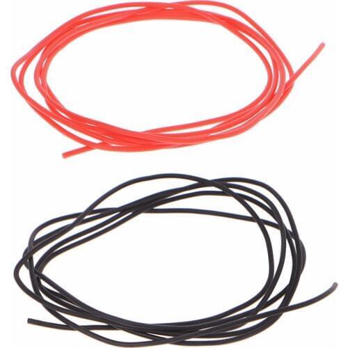 OOTDTY 1M 28AWG Flexible Silicone Wire RC Cable Soft Resistant High Temperature Silicone Wires