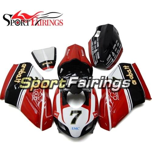 Fiberglass Complete Racing Fairing Kit For Ducati Monoposto 999 749 999s 749s 2005 2006 Fiberglass Red Black White Bodywork