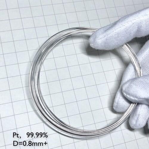 Platinum Pt Wire Element Sample D 0.8mm 99.99% Pure Periodic Table