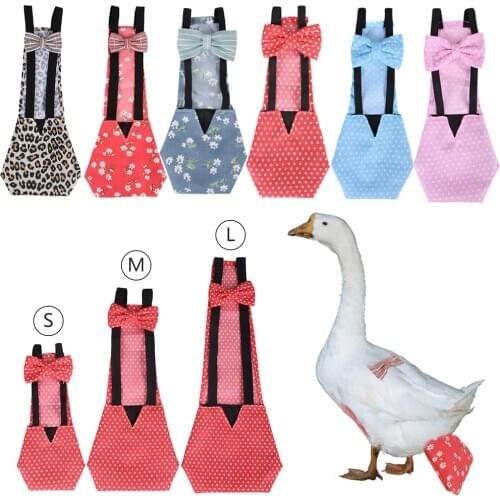 Adjustable Cloth Diaper Farm Pet Goose Duck Chicken Poultry Creative Pet Physiological pant For Chicken and duck 3 Sizes