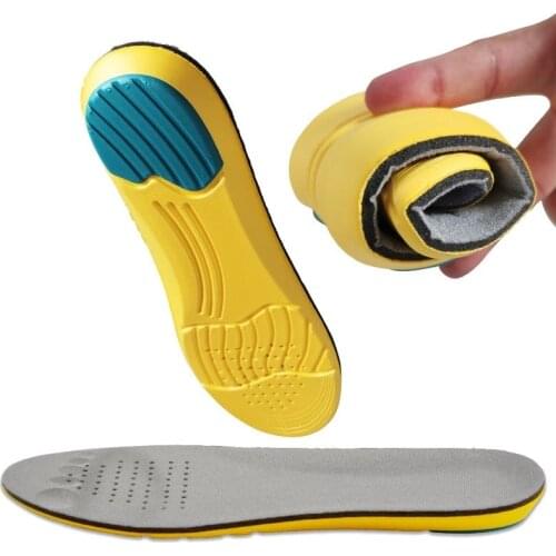 Sport Damping Insoles Support High Arch Insoles Stretch Breathable Feet Soles Pad Orthotic Shoes Running Cushion Unisex Insoles