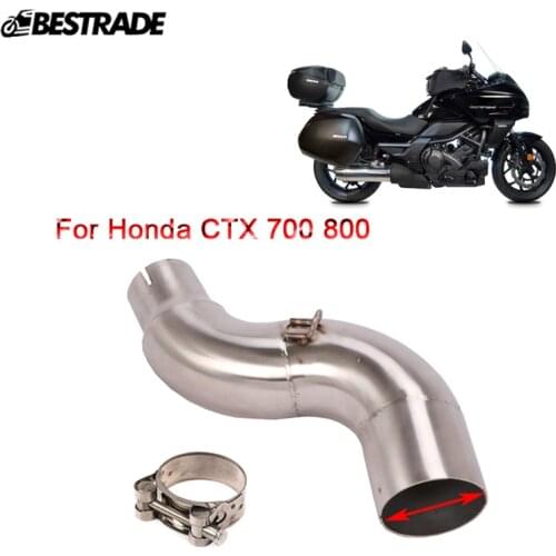 Mid Pipe For Honda CTX700 CTX800 Any Years Motorcycle Exhaust Pipe Middle Link Tube Slip On 51mm Mufflers Stainless Steel