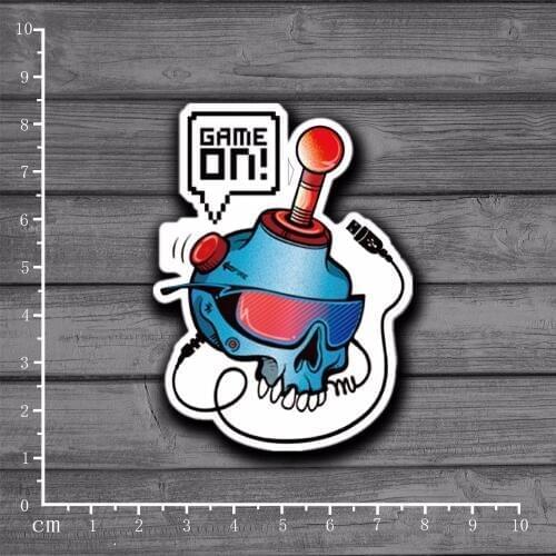 Skull Bomb Game On Notebook Scrapbooking Stationery Sticker Decor Decal For Ablum Diary Laptop Luggage Skateboard[Single]