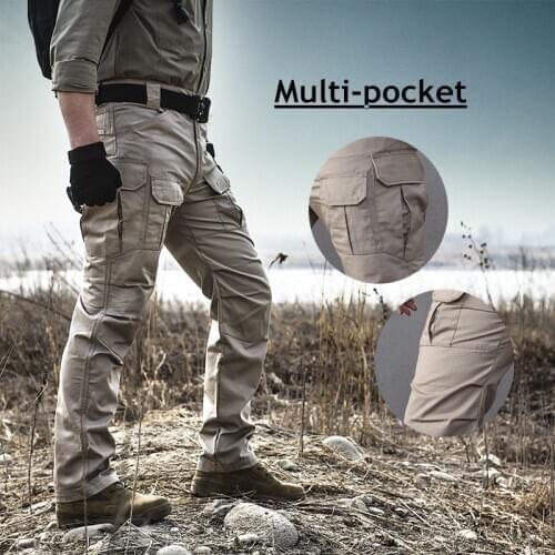 Tactical Pants Men Breathable Multiple pockets Wear Resisting Stretch Trousers Outdoor Camping Hiking Trekking Sports Pants