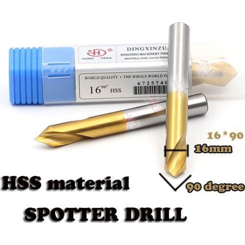 Spot Drill 60degree 90degree Milling Cutter 1-12mm CNC Spotter Tool high speed steel Material Customization Accepted