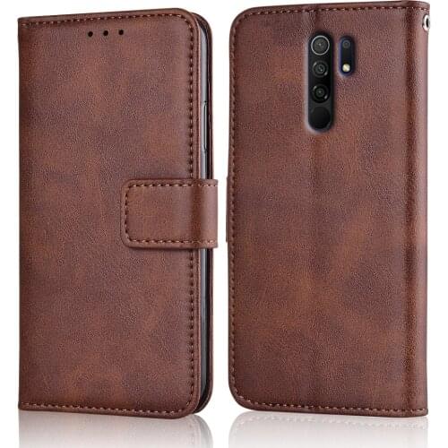 Slim Leather Flip Cover for Xiaomi Redmi 9 Case on Redmi 9 Redmi9 Case Cover Wallet Case