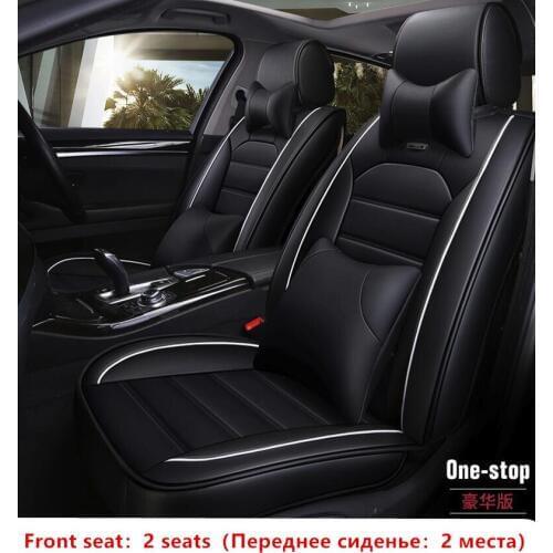 Universal PU Leather car seat covers For Peugeot 205 307 206 308 407 207 406 408 301 607 3008 4008 5008 car accessorie styling