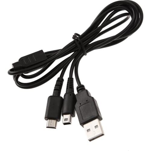 1.2m Game Data Sync Charge Charing USB Power Cable Cord Charger Cables For Nintendo 3DS DSi NDSI lithium battery Accessories