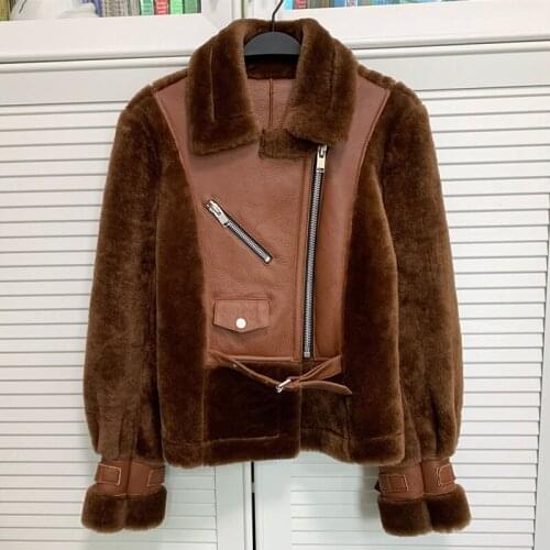 Anti-season Promotion Females Sheep Shearling Lambskin Vest Ladys Warm Jacket Original Women Fur Double Faced Fur Waistcoat