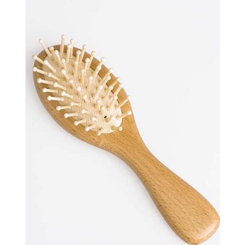 1pcs 170*50.5mm Small Wooden Oval Good Kid Child Baby Professional Travel Paddle Hair Brush And Comb