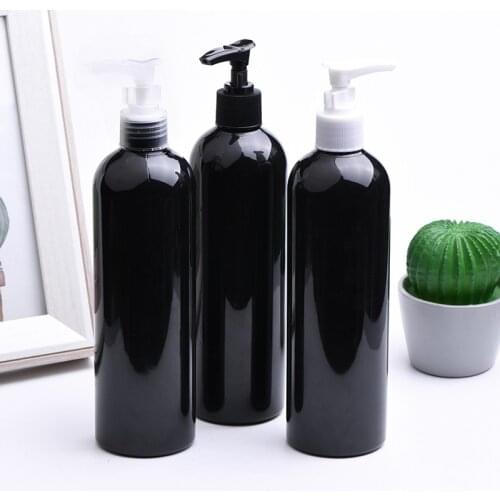 10pcs 400ml empty transparent cosmetic PET oil pump bottles ,big capacity bottle with oil pump liquid soap cosmetic pump bottles
