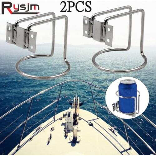 Stainless Steel Drink Bottle Can Cup Holder For Boat Marine Yacht Truck Motorcycle Ring Cup Drink Holders 2 pieces/4 pieces