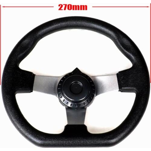 270mm Universal Steering Wheel for Go Kart karting ATV 110CC Replacement Accessories