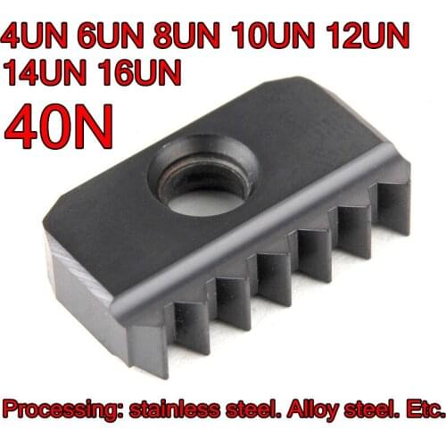 40N 4UN 6UN 8UN 10UN 12UN 14UN 16UN BR215 2pcs/set Threaded Milling insert Processing: stainless steel. Alloy steel. Etc