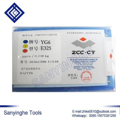 Free shipping high quality 120pcs/lots YG6 / YG8 / YT14 E325 carbide welding inserts brazed insert blade tools