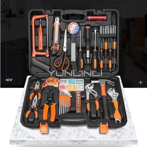 Household Toolbox Repair Tool Hardware Tools Set Combination Multi-function Toolbox Jk1108