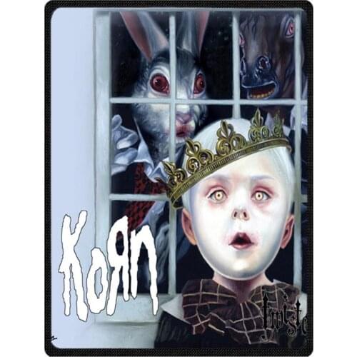 Korn Band Print Blanket for Kids Spring Autumn Throw Blankets Comfy Fleece Air Conditioning Blanket