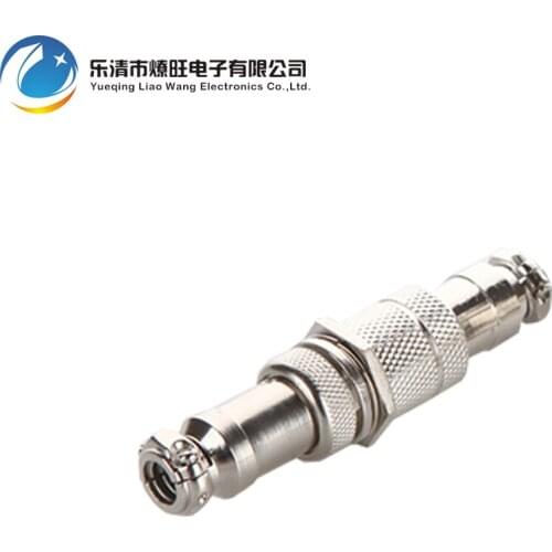 2 PIN GX12-2 12mm Screw Aviation Connector Plug The aviation plug Cable connector Regular plug and socket