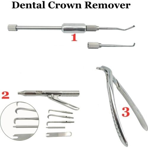 1 Set Dental Dentistry Crown Remover Pilers forceps Tool Automatically Manual Control Crown Dentist Tools