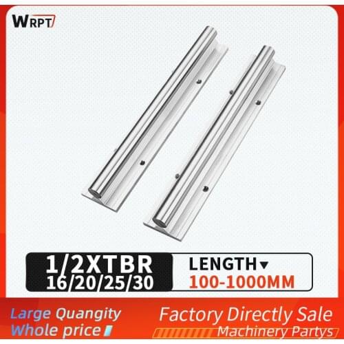 Free shipping 1pcs TBR16/20/TBR25/TBR30 or 2pcs TBR16/TBR20/25/TBR30-100mm-1000mm linear guide CNC router for 3D printer parts