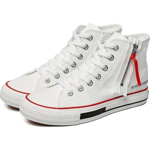 Men shoes arrive high top sneakers men designer sneakers fashion High upper canvas shoes fashion Men 's Vulcanize Shoes K2-56