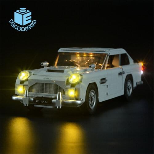 MTELE LED Light Kit For 10262 Creator Jame Bond Aston Marting DB5 Compatible With 21046 (NOT Include The Model)