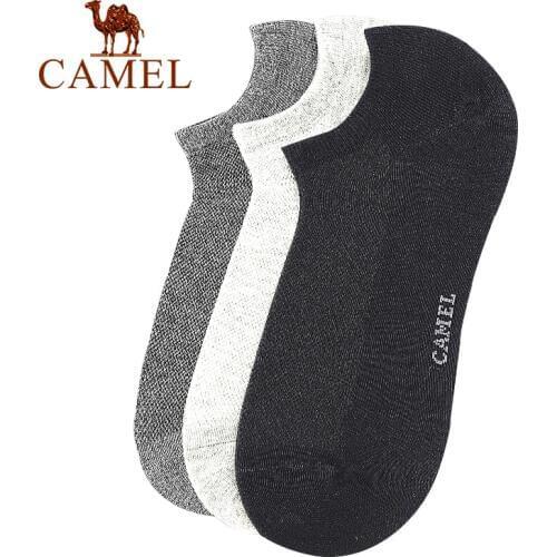 CAMEL 3/6pcs Sports Anti-Sweat Breathable Socks Slippers Men Running Cycling Dry Cotton 2019 Quick Dry