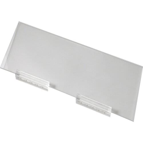 Shelf Mounted Poster Bracket Buckle Snap Metal Shelf Top Acrylic Poster Display Frame Holder Pop Banner Signage Magnetic Stand