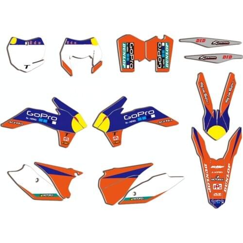 Full 2014-2016 Decal Sticker Kit for KTM XCF-W XCW EXC 125 150 200 250 300 350 400 450 525