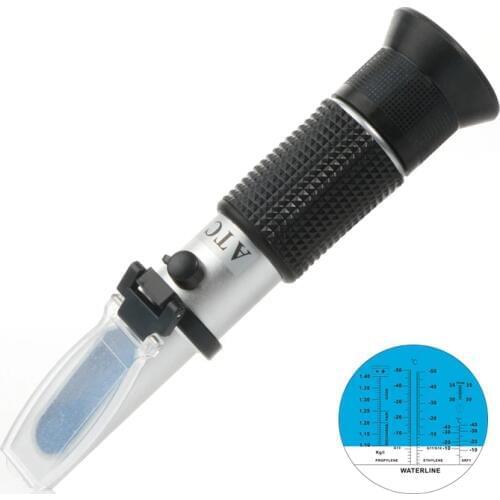 Portable Refractometer 4In1 Engine Fluid Glycol Antifreeze Freezing Point Car Battery Refractometer Apparatus ATC Refractometers
