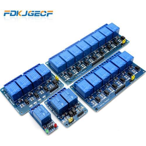 1PCS Hot sale 5v 1 2 4 6 8 channel relay module with optocoupler Relay Output 1 2 4 6 8 way relay module for arduino Relays