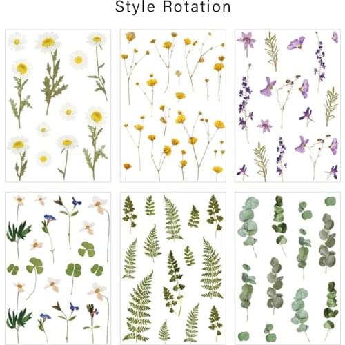 Flower series Decorative PVC Stickers Scrapbooking Stick Label Diary Stationery Album Retro plant Eucalyptus sticker