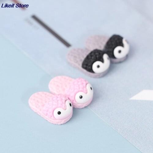 Cute 5Pairs 1/12 Scale Dollhouse Miniature Mini Slipper for Doll Shoes Accessories