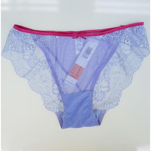 2pcs Multicolor Lace Gauze Ultra-Thin Breathable Panties Women Underwear Comfortable Low Rise Female Briefs Sexy Lingerie BR005