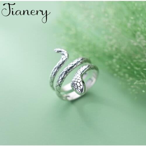 Bohemian Vintage Big Snake Rings For Women Lady Men Antique Knuckle Rings Boho Jewelry Anillos 2021