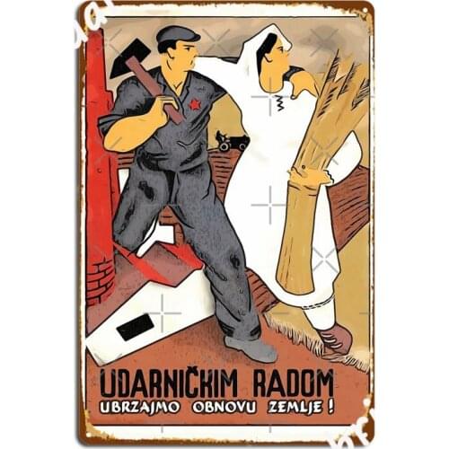 Yugo Prop Metal Signs Wall Mural pub Garage Classic Wall Plaque Tin sign Posters