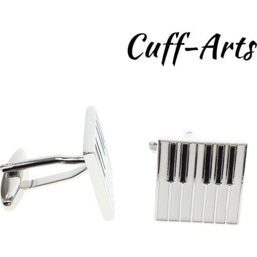 Cufflinks for Mens Piano Key Cufflinks Music Shirt Cuff links Gifts for Men Gemelos Les Boutons De Manchette by Cuffarts C10238B