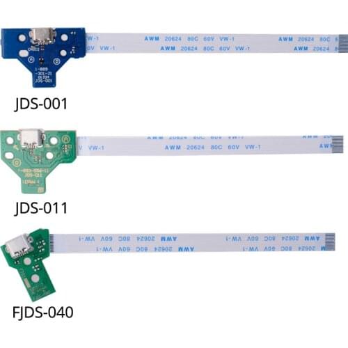 JDS-011/JDS-001/FJDS-040 Charging Charger Socket board and Ribbon Cable for DS 4 Dualshock 4 PS4/PS4 Slim/PS4 Pro Controller