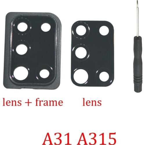 Back Camera Glass Lens For Samsung Galaxy A31 A315F A315G A315N Original Phone Rear Camera Protection Lens Holder Part + Tools