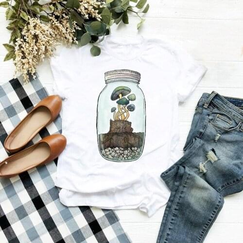 Women Casual Loose Cartoon Cute Graphic Printing Round Neck Summer 90s Ladies Tee Fashion Clothes Tops Tshirt Female T-shirt