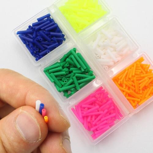 1Box Assorted Pole Float Rubber Soft PVA Pole Floats Carp Fishing Accessories Coloured Float Rig Sleeves Rubbers Terminal Tackle
